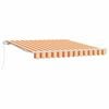 vidaXL Awning yellow and orange 137.80" x 98.43" Polyester and metal