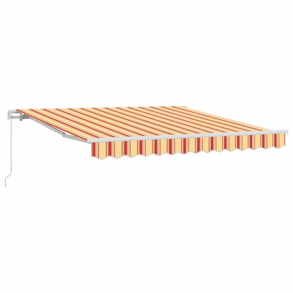 vidaXL Awning yellow and orange 137.80" x 98.43" Polyester and metal