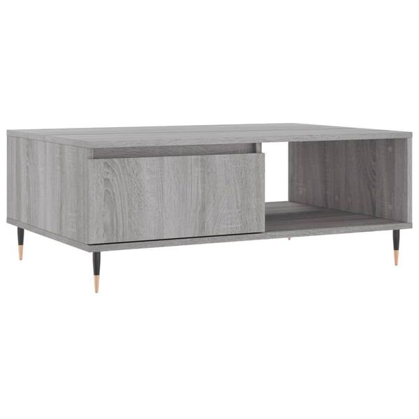 vidaXL Coffee Table Gray Sonoma Engineered Wood Medium Coffee Table