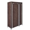 vidaXL Folding Wardrobe Brown Polypropylene fabric and steel Medium