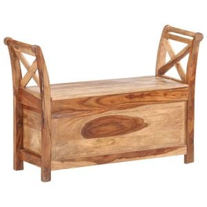 vidaXL Bench 40.6"x13"x28.3" Solid Acacia Wood