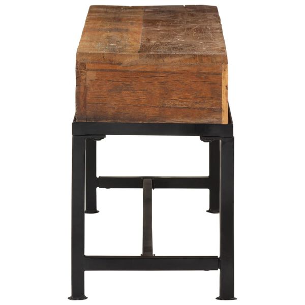 vidaXL TV Cabinet Brown Solid reclaimed wood and iron TV Cabinet