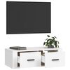 vidaXL TV Cabinet White Engineered wood Medium TV Cabinet Rectangular