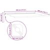 vidaXL Awning Frame White 177.17 x 118.11 in Aluminium