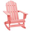 vidaXL Garden Rocking Chair Pink Solid fir wood Standard