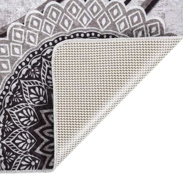 vidaXL Rug Multicolor 100% Polyester 48x72 in Non-slip Rug