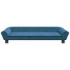vidaXL Kids Sofa Blue Velvet Mini Durable Kids Sofa Rectangular