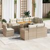 vidaXL Garden Sofa Set Beige, Cream White