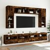 vidaXL TV Wall Cabinet Smoked oak Engineered wood Medium TV Wall Cabinet