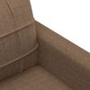 vidaXL Sofa Set Brown Fabric (100% polyester), metal, textilene, plywood