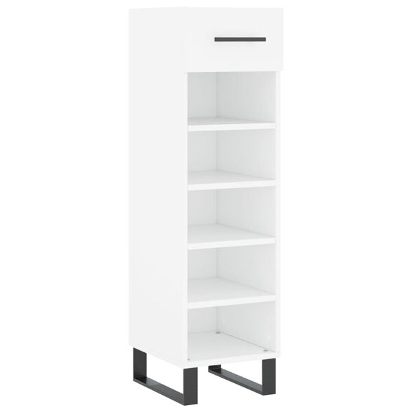 vidaXL Shoe Cabinet White Engineered wood, iron 41.3 in height