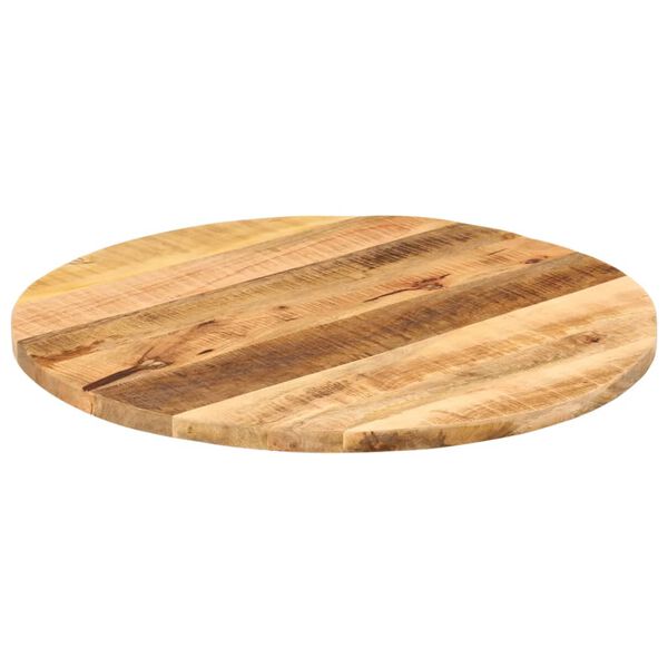 vidaXL Table Top &Oslash; 31.5"x1" Round Solid Wood Rough Mango