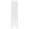 vidaXL Gabion Planter Silver Steel wire Large Heavy Weight Endurance