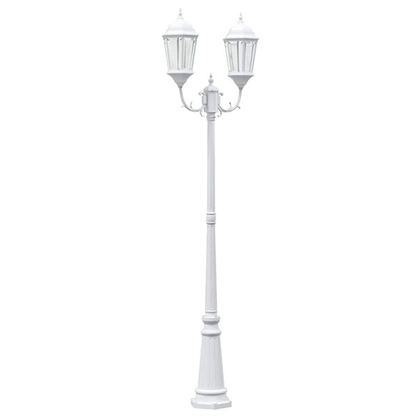 vidaXL Garden Light White 235 cm Aluminium