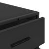 vidaXL Drawer Cabinet Black Engineered wood, metal Medium Storage