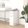 vidaXL Apothecary Cabinet High gloss white Engineered wood Compact