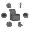 vidaXL Stand Up Massage Recliner Chair Dark grey