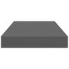 vidaXL Wall Shelf High gloss grey Honeycomb MDF Small Wall Shelf