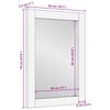 vidaXL Bathroom Mirror with Mirror Light Brown 27.56 x 19.69 x 0.98 in