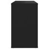 vidaXL Side Cabinet Black 23.6x11.8x19.7" Engineered Wood
