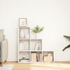 vidaXL Room Divider Bookcase White Engineered Wood Medium