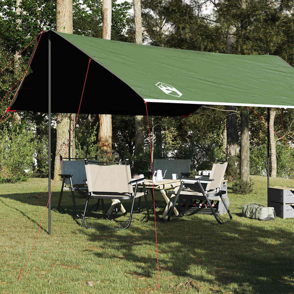 vidaXL Camping Tarp Green 181.1x120.1x82.7" Waterproof