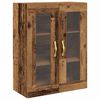 vidaXL Wall Cabinet Old Wood 27.36 x 13.39 x 35.43 in Engineered Wood