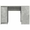 vidaXL Desk Concrete Grey Engineered Wood Medium Desk Rectangular