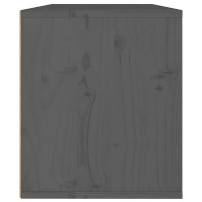 vidaXL Wall Cabinet Gray 23.6"x11.8"x13.8" Solid Pinewood