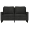 vidaXL 2-seater Sofa Black Fabric (100% polyester), metal frame, textilene