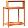 vidaXL Potting Table Wax brown Solid pine wood Medium Potting Table