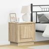 vidaXL Bedside Cabinet 2 pcs Sonoma Oak 17.32 x 13.58 x 17.72 in
