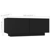 vidaXL TV Cabinet Black Engineered wood Standard TV Cabinet