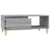 vidaXL Coffee Table Gray Sonoma Engineered wood 35.4x19.7x14.4 in