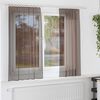 vidaXL Voile Curtains with Tab Top 2 pcs Brown