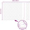vidaXL Hexagon Fence Gray 0.4 x 25 m Steel