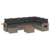 vidaXL Garden Sofa Set Grey