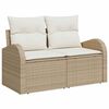vidaXL Garden Sofa Set with Cushion 6 pcs beige and cream
