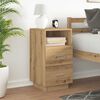 vidaXL Bedside Cabinet Artisan Oak Engineered Wood Medium