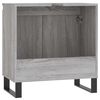 vidaXL Bathroom Cabinet Gray Sonoma Engineered Wood, Iron Medium Storage
