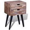 vidaXL Cabinet Various shades of teak Reclaimed Teak Wood Compact