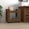 vidaXL Desk Trolley Brown Oak 23.6x17.7x23.6" Engineered Wood