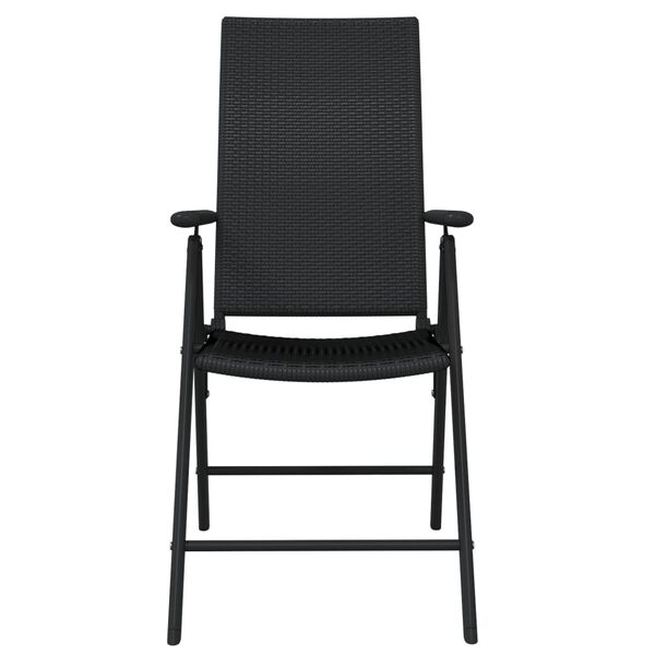 vidaXL Garden Dining Set Black