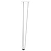 vidaXL Hairpin Table Leg White Sturdy powder-coated steel Standard