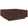 vidaXL Coffee Table Brown Oak Engineered Wood 39.4 x 39.4 x 15.7 in