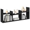 vidaXL Wall Cabinet Black Engineered wood 39.4x7.1x15.7 in Wall Cabinet