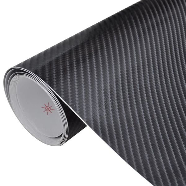 vidaXL Car Film 4D Black 39.4x59.1"
