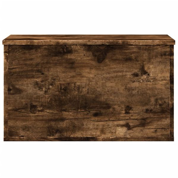 vidaXL Storage Box Smoked Oak Engineered Wood Medium Storage Box