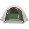 vidaXL Camping Tent Cabin 4-Person Green Waterproof