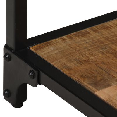 vidaXL Coffee Table 15.7"x15.7"x14.2" Solid Rough Mango Wood